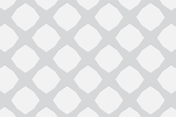 3D volumetric convex embossed white background. Ethnic geometric style. An original pattern for wallpapers, presentations, textiles, websites, coloring, wrapping paper.