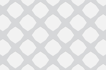 3D volumetric convex embossed white background. Ethnic geometric style. An original pattern for wallpapers, presentations, textiles, websites, coloring, wrapping paper.