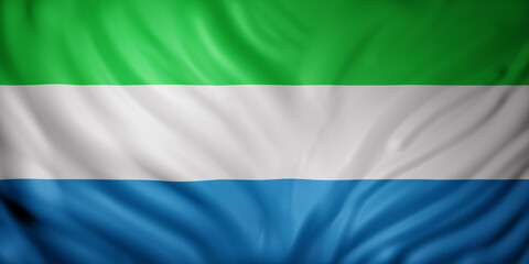  Sierra Leone 3d flag
