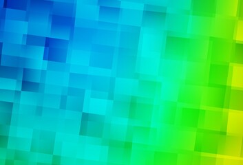 Light Blue, Green vector texture in rectangular style.