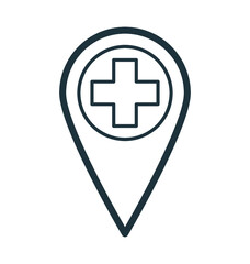 Obraz premium Hospital Location 