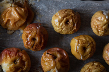 healthy food dessert baked apples