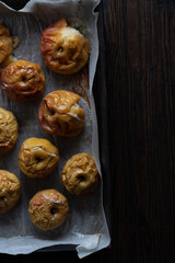 healthy food dessert baked apples