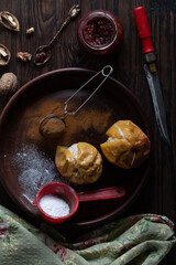 healthy food dessert baked apples