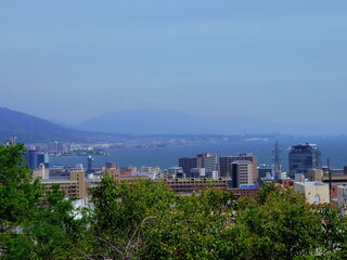 滋賀県大津市より望む琵琶湖