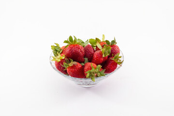 a strawberries isolated on white background