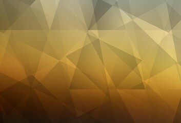 Light Blue, Yellow vector triangle mosaic template.