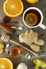 Concept of alternative cold treatment, top view