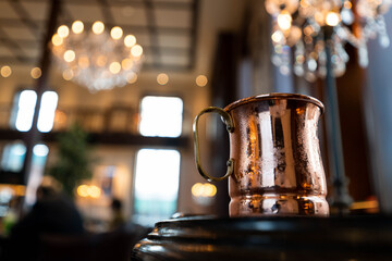 銅色のアイスコーヒー