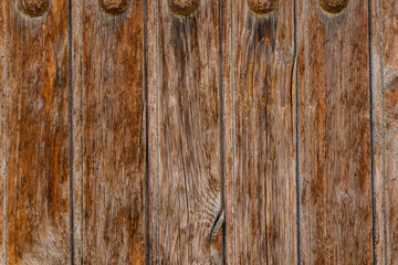 natural background from old brown planks in close-up