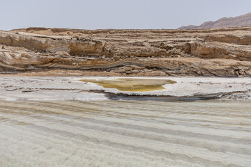Sinkhole at the Dead Sea, created inside the water