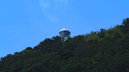 海岸から見た室戸岬灯台2
