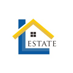 logo house, real estate in letter L. 
Logo letter L in estate concept design. modern and trendy logo vector