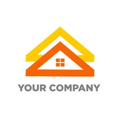 real estate logo illustration. creative design vector template 