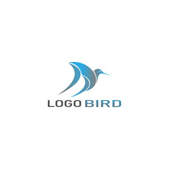 blue dove logo icon for travel company