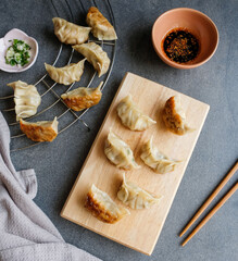 Homemade Japanese meal / Japanese Gyoza / Made from fresh ingredients, can be deep freeze for later use as snacks, breakfast or lunch