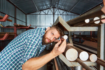 Specialist warehouse clerk for quality control in the material warehouse