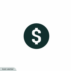 money icon dollar symbol simple design element