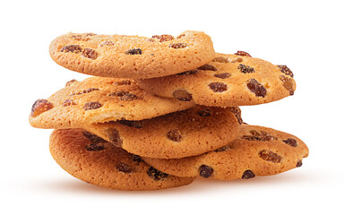 Six raisin cookies