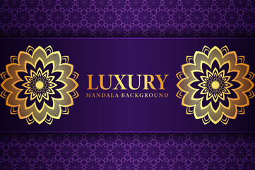 Luxury arabesque ornamental mandala background design 