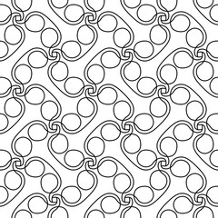 abstract black lines on white. minimalistic vector hand-drawn seamless pattern. simple elements for coloring