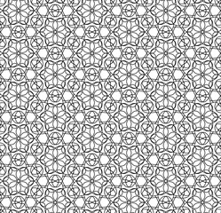 abstract black lines on white. minimalistic vector hand-drawn seamless pattern. simple elements for coloring