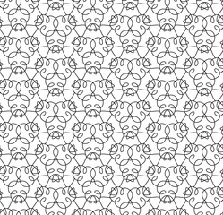 abstract black lines on white. minimalistic vector hand-drawn seamless pattern. simple elements for coloring