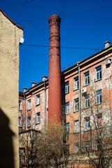 Fototapeta premium old brick chimney