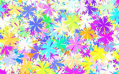 Light Multicolor vector elegant pattern with trees, branches.