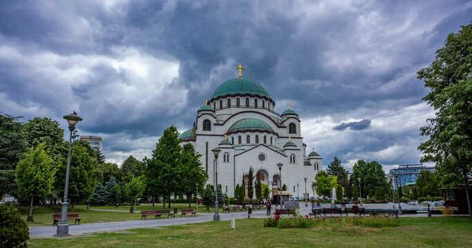 St. Sava Cathedral - Belgrade - Serbia Time lapse
