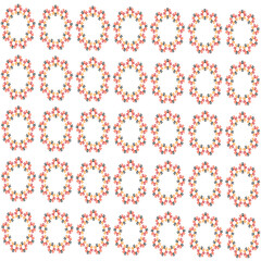 seamless pattern background with different geometrical shapes of multiple colors Vector illustration