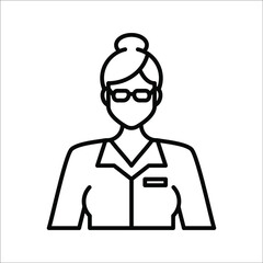 Teacher Icon. Professional, pixel perfect icons optimized for both large and small resolutions. eps 10.