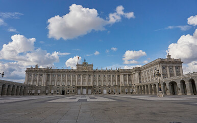 Fototapeta na wymiar Royal Palace of Madrid, Spain