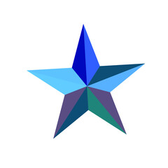 multicolor star shape logo vector illustration design