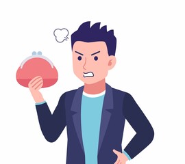 ツンツンヘアーの男性