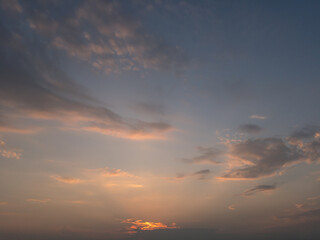 dramatic sunset sky and clouds 