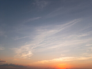 Fototapeta na wymiar dramatic sunset sky and clouds 