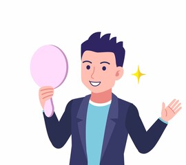 ジャケットを着た若い男性