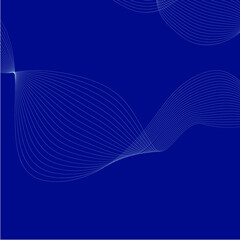 Thin geometry vector cobalt blue background