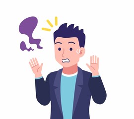 ジャケットを着た若い男性