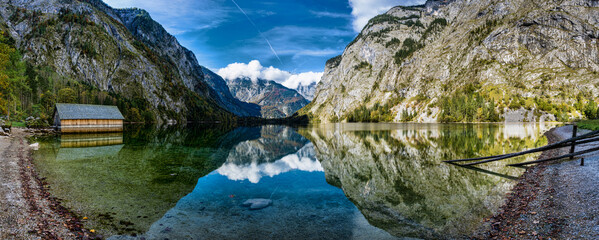 lake in the mountains (Obersee, Königssee)