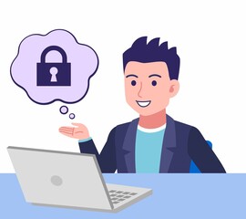 ジャケットを着た若い男性