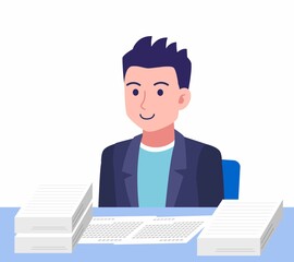 ジャケットを着た若い男性