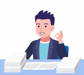 ジャケットを着た若い男性