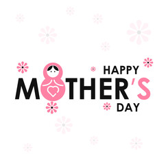 Mom's day. Women's Day. Vector flat illustration. Abstract backgrounds, patterns about mothers day. Hearts, abstract geometric shapes. Perfect for poster, label, banner, invitation.
