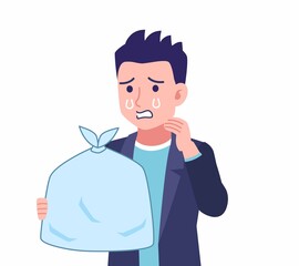 ジャケットを着た若い男性