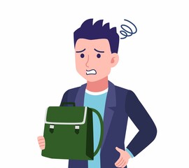 ジャケットを着た若い男性