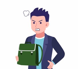 ジャケットを着た若い男性