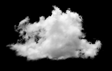 cloud isolated on black background	