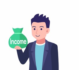 ジャケットを着た若い男性